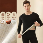 Mens Fleece Lined Thermal Underwear Set Warm Winter Base Layer