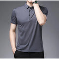 New Men's Business Casual Polo Shirt Comfortable Summer Fashion Short Sleeve Breathable Top