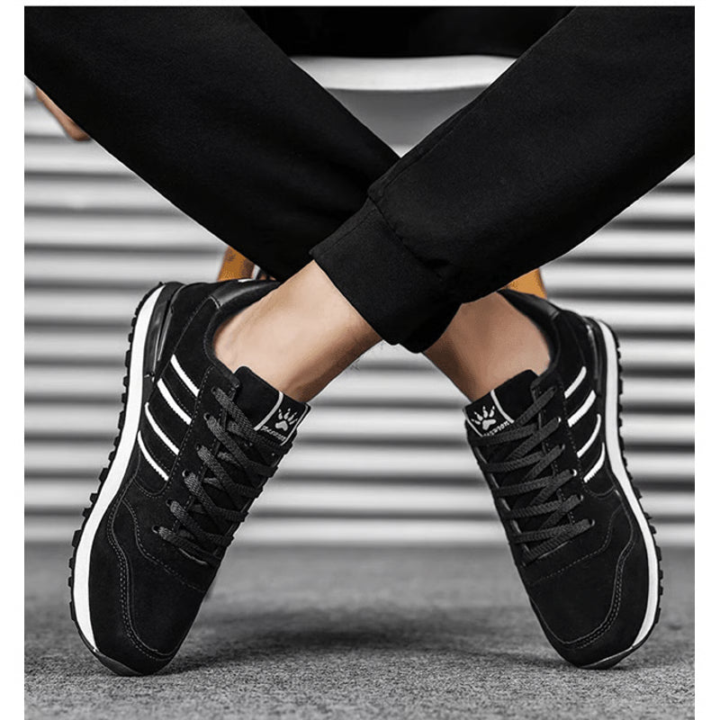 UrbanStep Mens Casual Leather Sneakers