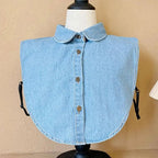 Women's Vintage Detachable Fake Collar Blouse – Adjustable Lapel Shirt Collar Accessory