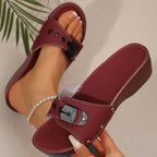 Luxury Soft Wedge Sandals for Women Summer Footwear